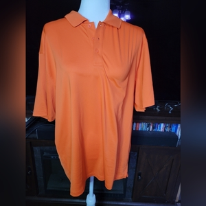 Under Armour Size XL mens orange Polo shirt‎